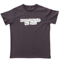 Männer T-Shirt "Konzentriiier ma sich" schwarz