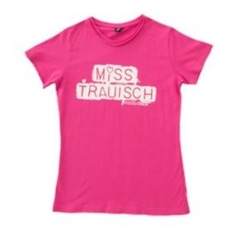 Frauen T-Shirt "Miss trauisch" pink