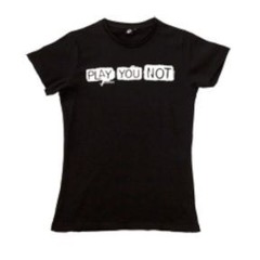 Frauen T-Shirt "Play You Not" schwarz